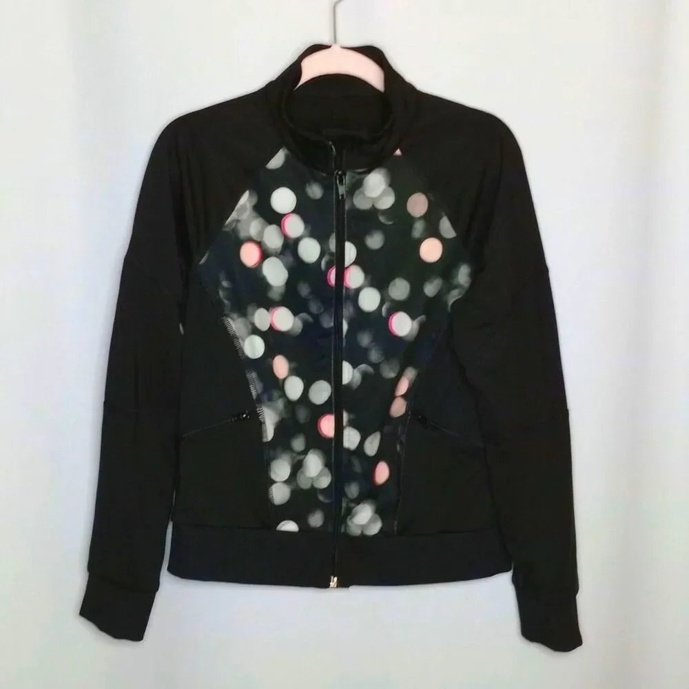 Avia Athletic Performance Running Jacket Lightweight Zip Pockets Youth Girls Med